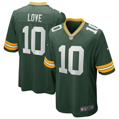 Men’S Green Bay Packers Jordan Love Nike Green Player Game Jersey ...