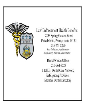 Fillable Online Law Enforcement Health Benefits, Inc. Fax Email Print - pdfFiller