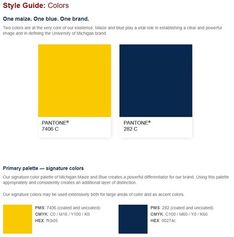 The Official Colors of the University of Michigan | MVictors.com ...