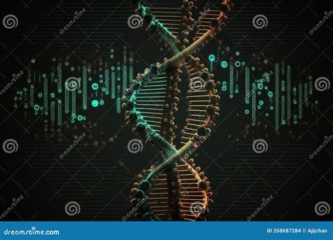 DNA Sequencing Background. Generative AI Stock Photo - Image of scientific, programming: 268687284