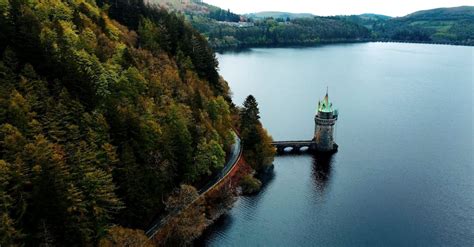 Drone Footage of a Castle on a Lake Free Stock Video Footage, Royalty-Free 4K & HD Video Clip