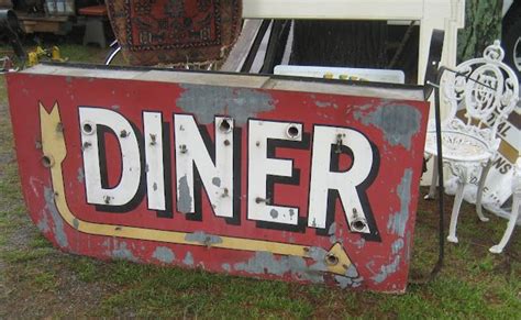 old Diner sign | Brimfield, Vintage diner, Diner sign