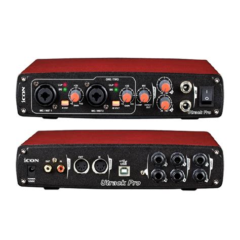 Original ICON Utrack Pro external USB sound card professional audio interface for recording 6 in ...