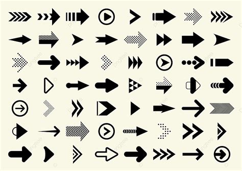 Big Arrow Vector Hd Images, Big Set Of Black Vector Arrow, Link ...