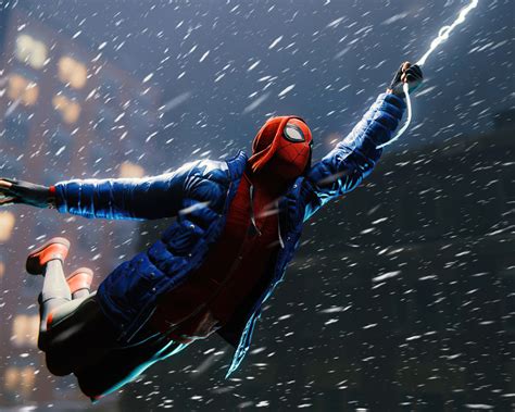 1280x1024 Resolution Flying Miles Morales Marvels Spider-Man 1280x1024 Resolution Wallpaper ...