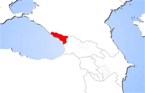 Abkhazia Physical Map