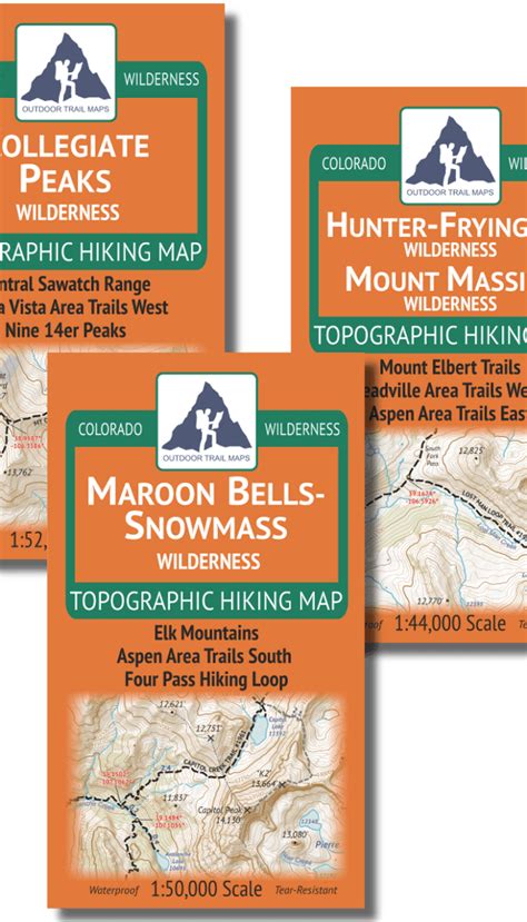 Mount Massive Wilderness CO - Outdoor Trail Maps