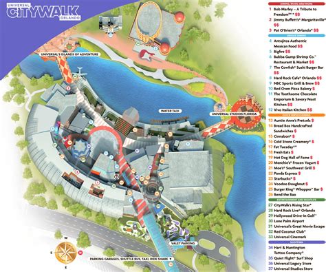 Universal CityWalk Orlando Map - Ontheworldmap.com