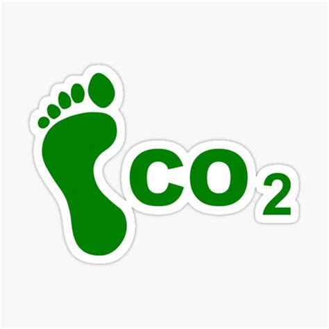 "CO2 Footprint" Sticker by sweetsixty | Redbubble