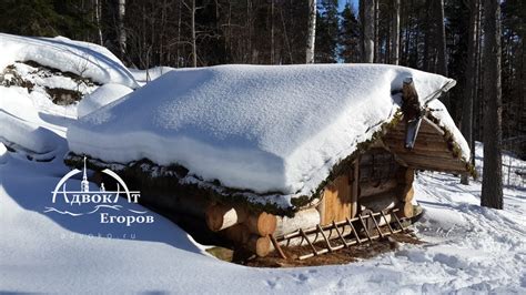 My Log Cabin in the Winter / -17C Winter Camping - YouTube