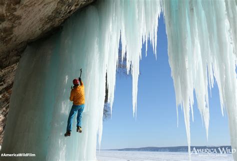 Ice Climbing in Pictured Rocks National Lakeshore | America Wild Film