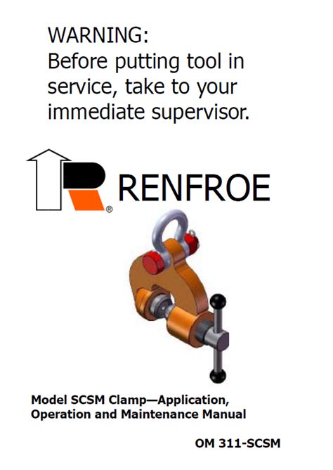 J.C. Renfroe Model SCSM Clamp Manual Renfroe_SCSM_Man