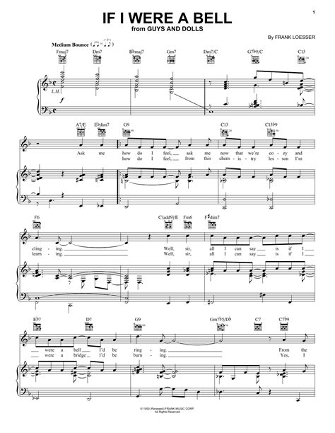 If I Were A Bell | Sheet Music Direct