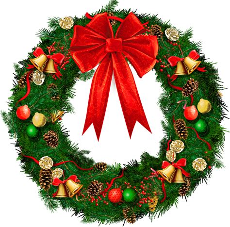 christmas wreath transparent - Clip Art Library