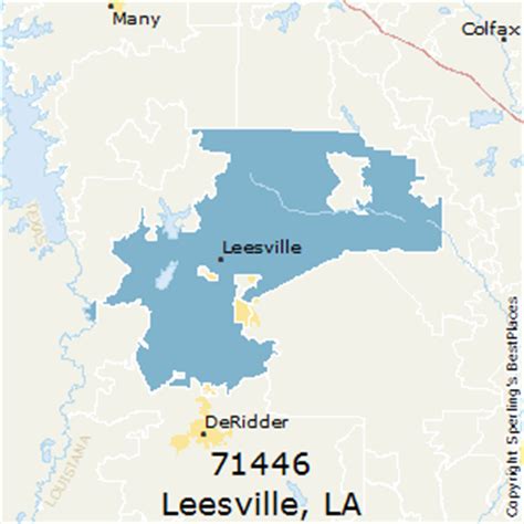 Leesville (zip 71446), LA