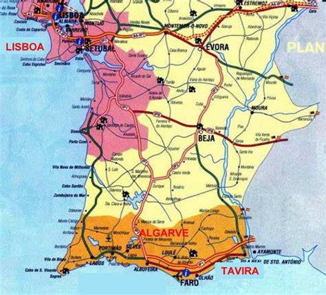 Pitoresco - A Arte dos Grandes Mestres: MAPA DE TAVIRA (ALGARVE) PORTUGAL