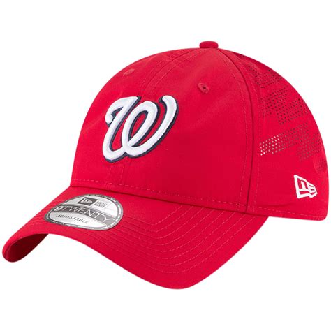 Men's Washington Nationals New Era Red Prolight Batting Practice ...