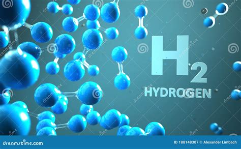 H2 Hydrogen Molecule stock illustration. Illustration of ecology ...