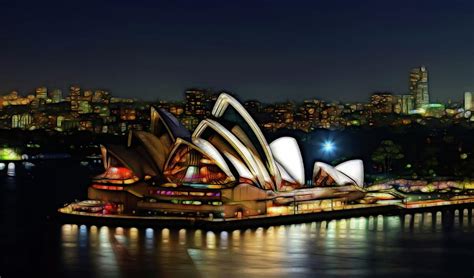 Sydney Opera House Lights Photograph by Georgiana Romanovna - Fine Art ...