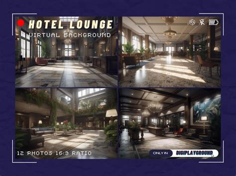 Hotel Lounge Zoom Backgrounds Hotel Streaming Backgrounds - Etsy