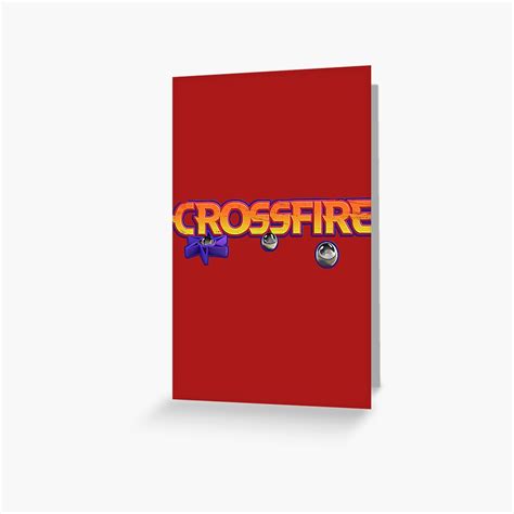 "crossfire board game logo" Greeting Card by lofton | Redbubble