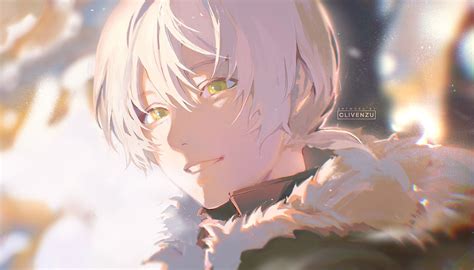 face, Fumetsu no anata e, anime boys, white hair, yellow eyes, anime, HD Wallpaper | Rare Gallery