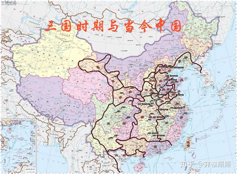 三国时期地图和我国当前地图的原位对照图 - 知乎