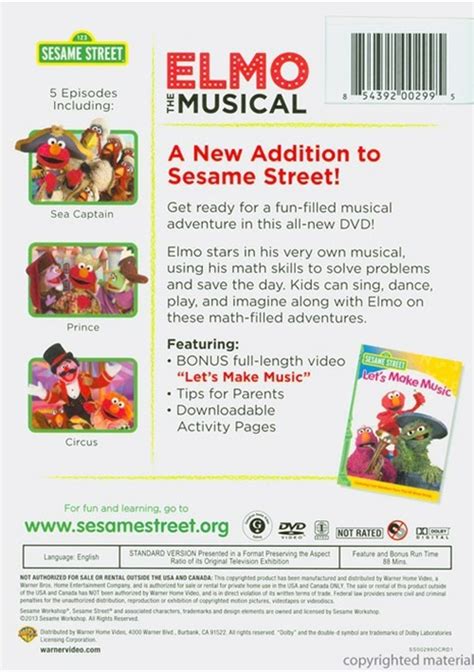 Sesame Street: Elmo The Musical (DVD) | DVD Empire