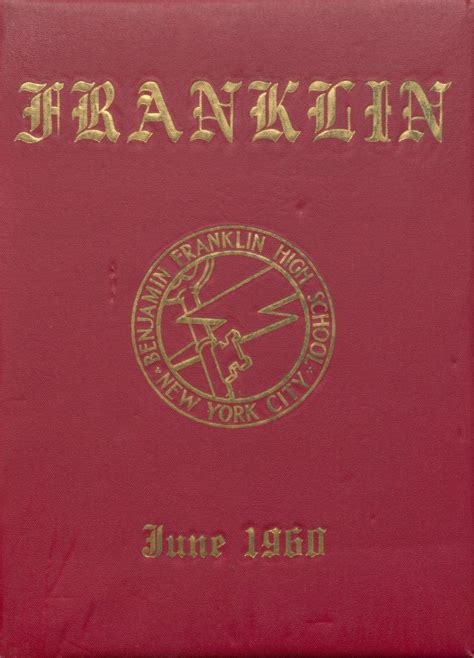 1960 yearbook from Benjamin Franklin High School from New york, New York