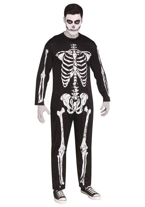 Adult Skeleton Jumpsuit Costume
