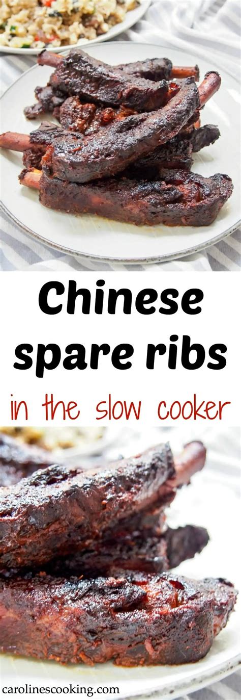 Chinese spare ribs (slow cooker) #FoodieExtravaganza - Caroline's Cooking