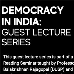 Democracy in India Lecture Series - Events Calendar