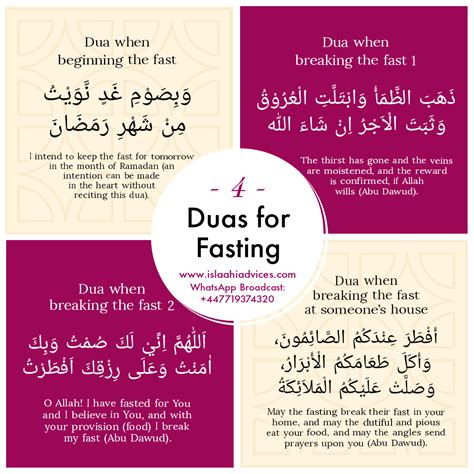 4 duas for fasting - Islaahi Advices