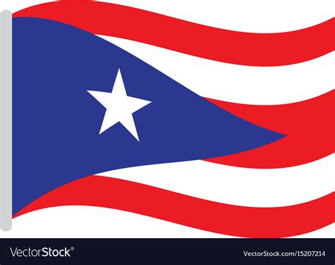 Isolated puerto rico flag Royalty Free Vector Image