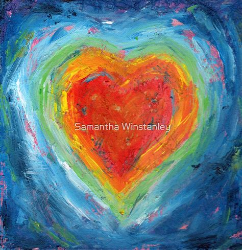 "Rainbow Healing Heart" by Samantha Winstanley | Redbubble