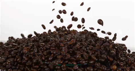 Coffee Beans Falling stock photo. Image of ingredient - 289191340