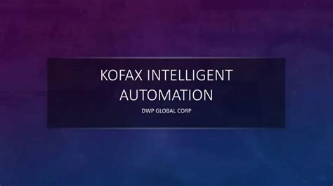 PPT - Top Kofax Intelligent Automation Services In The USA | Kofax OCR ...