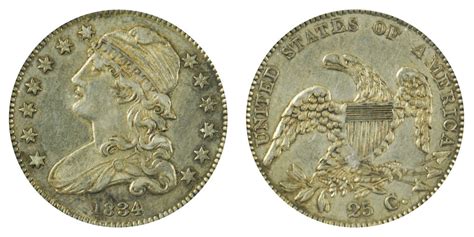 1834 Capped Bust Quarter Type 2 - Reduced Diameter - No Motto Coin Value Prices, Photos & Info