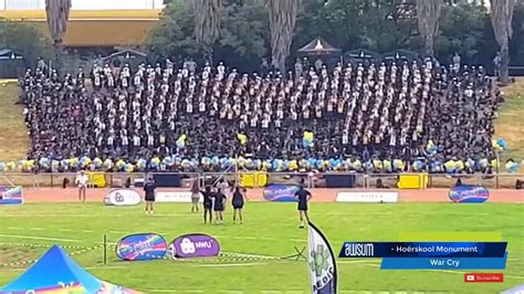 Hoërskool Monument se war cry! - YouTube