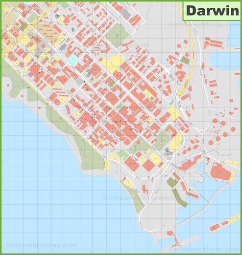 Darwin CBD Map | NT Travel