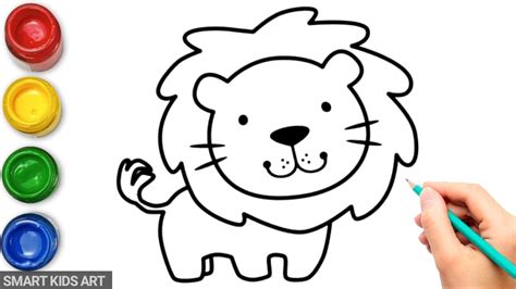 How to Draw a Lion - smart kids art!