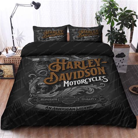 Harley Davidson Motorcycles An Ameriacan Legend Since 1903 Bedding Set ...