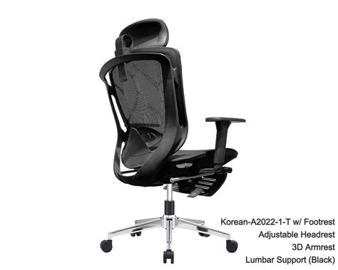 Ofix Korean-A2022-1-T Ergonomic Adjustable Headrest/3D Armrest With ...