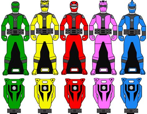 [Commission] Power Rangers S.H.I.E.L.D Ranger Keys by Volt-Gokai on DeviantArt