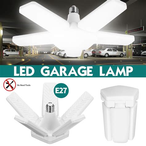 Durable LED Garage Lights, Foldable Trilright Garage Ceiling Lighting 20000LM 6500K White LED ...