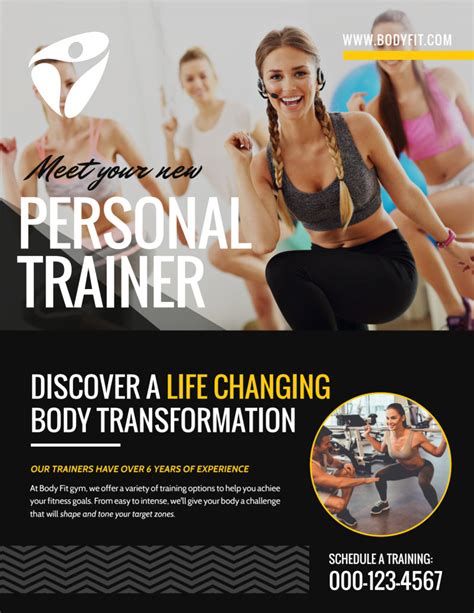 About The Personal Trainers Flyer Template | MyCreativeShop