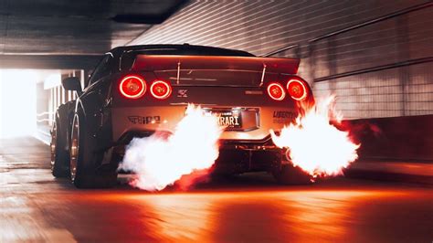 Flame Spitting R35 GTR in [4K] | Gtr, Gtr nismo, Gtr r35