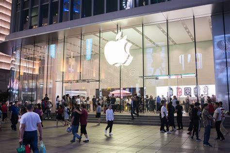 An Apple Inc. Store in Shanghai, China. Editorial Stock Image - Image ...