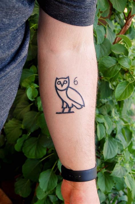 Drake Owl Logo Tattoo