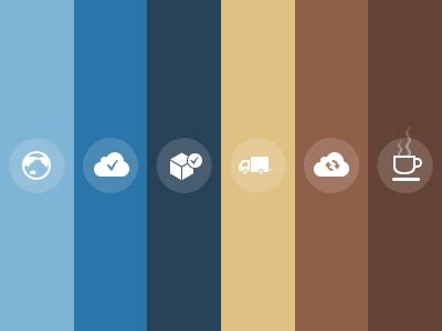 the color scheme for this website shows different types of coffee, tea and other things